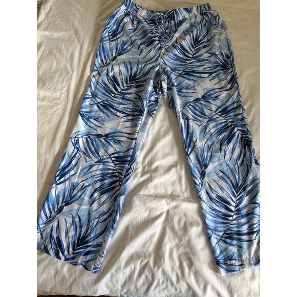 SOHO Apparel LTD Women's Large Wide Leg Pull 0n Summer Pants Elastic Waist Tie - Picture 13 of 15